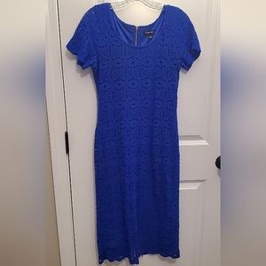 DressBarn Royal Blue Lace dress, Size 6, NWOT.